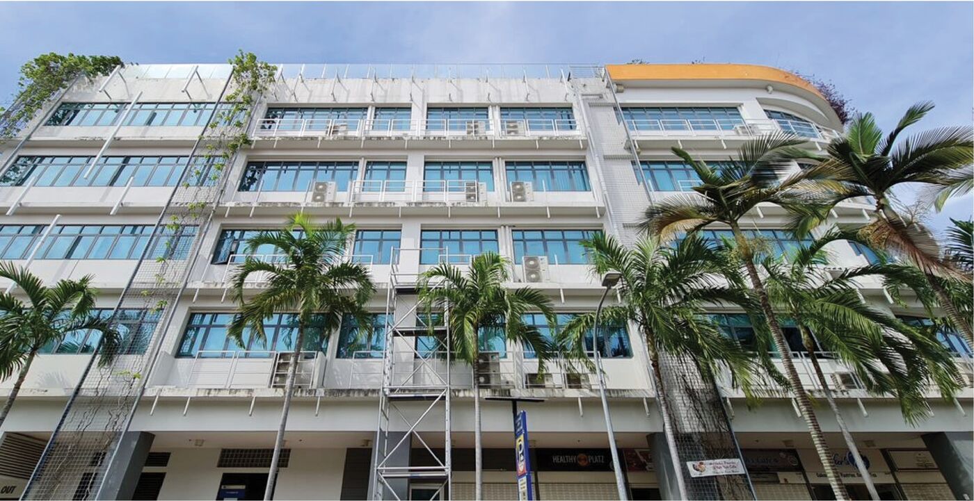 Metal welding works at an Eunos site